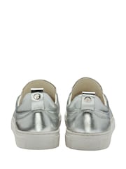 Серебряный - Ravel Leather Slip-On Trainers - Image 4 of 4
