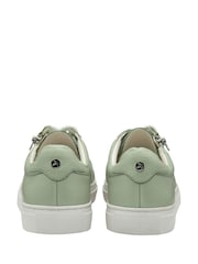 Ravel Green Leather Lace-Up Trainers - Image 3 of 4