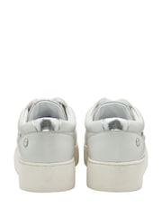 Ravel White Leather Lace-Up Trainers - Image 3 of 4