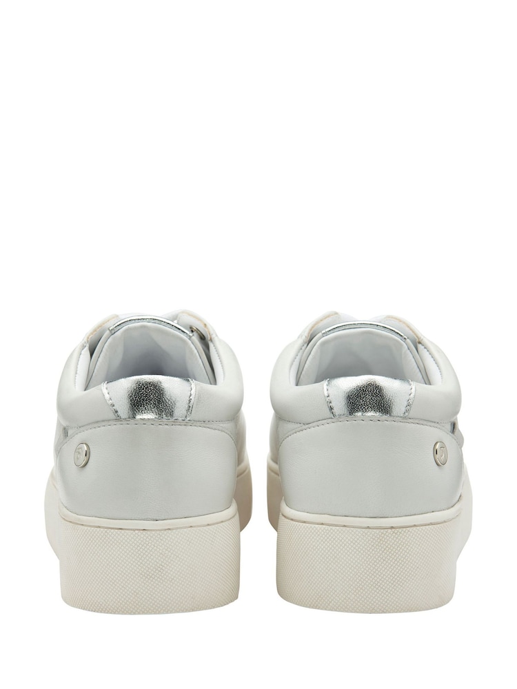 Ravel White Leather Lace-Up Trainers - Image 3 of 4