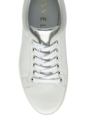 Ravel White Leather Lace-Up Trainers - Image 4 of 4