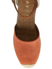 Ravel Orange Ankle Strap Wedge Espadrilles - Image 4 of 4