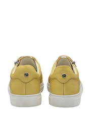 Ravel Yellow Leather Lace-Up Trainers - Image 3 of 4