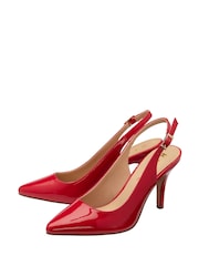 Ravel Red Slingback Court Shoes - Image 2 of 4