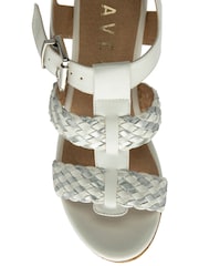 Ravel Silver Block-Heel Peep-Toe Sandals - Image 4 of 4