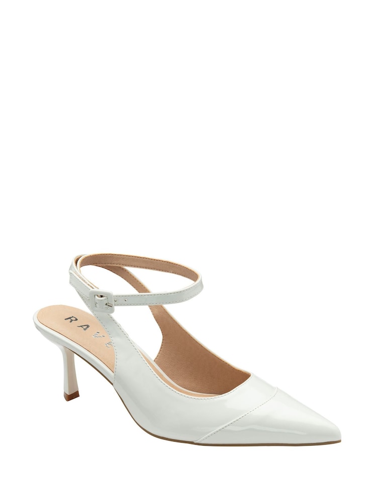 Branco - Ravel Pointed-Toe Court Shoes - Imagem 1 de 4
