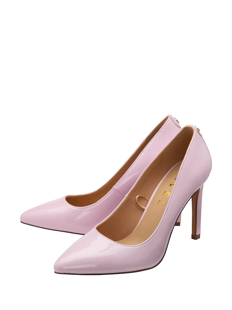Ravel Pale Pink Patent Stiletto-Heel Court Shoes - Image 2 of 4