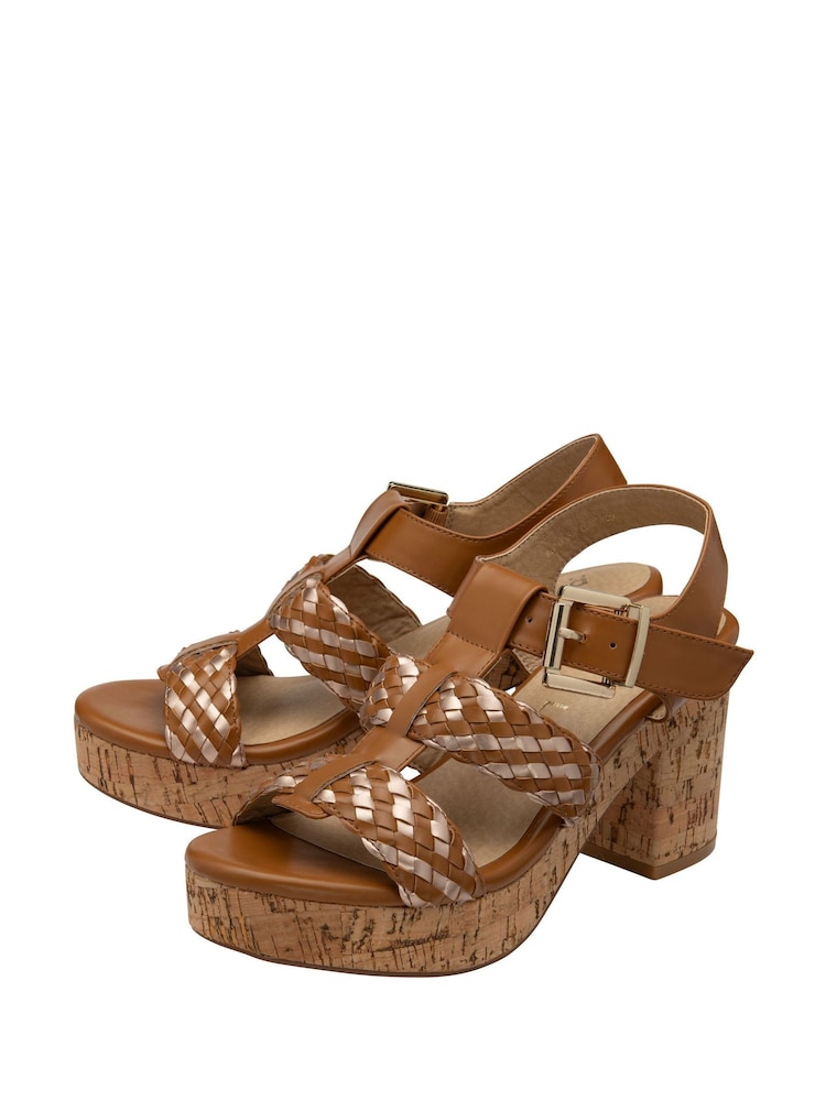 Marrón - Ravel Block-Heel Peep-Toe Sandals - Imagen 2 de 4 Marrón - Ravel Block-Heel Peep-Toe Sandals - Imagen 2 de 4