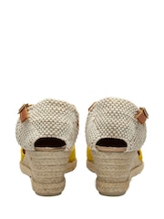 Ravel Yellow Ankle Strap Wedge Espadrilles - Image 3 of 4