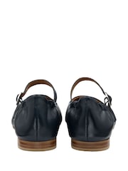 Ravel Blue Leather Mule Shoes - Image 2 of 4