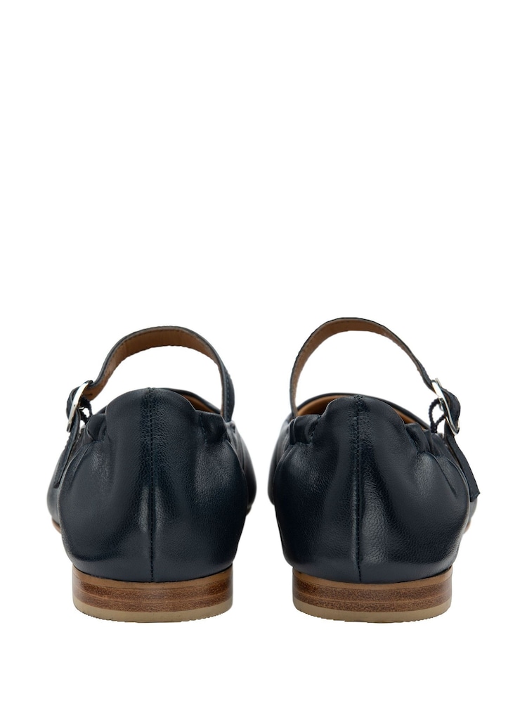 Ravel Blue Leather Mule Shoes - Image 2 of 4