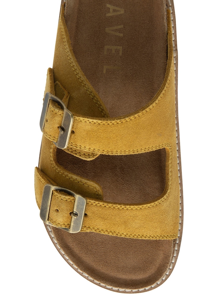 Ravel Yellow Suede Open-Toe Sandals - Image 4 of 4