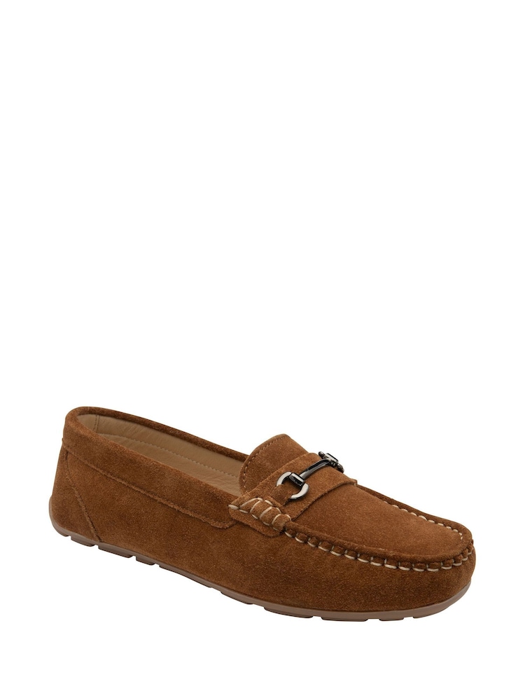 Braun - Ravel Suede Flat Loafers - Bild 1 von 4 Braun - Ravel Suede Flat Loafers - Bild 1 von 4
