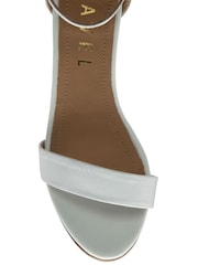 Ravel White Leather Heeled Sandals - Image 4 of 4
