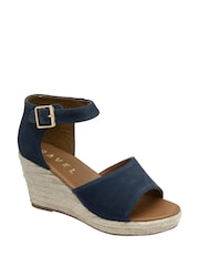 Ravel Blue Open-Toe Wedge Sandals - Image 1 of 4