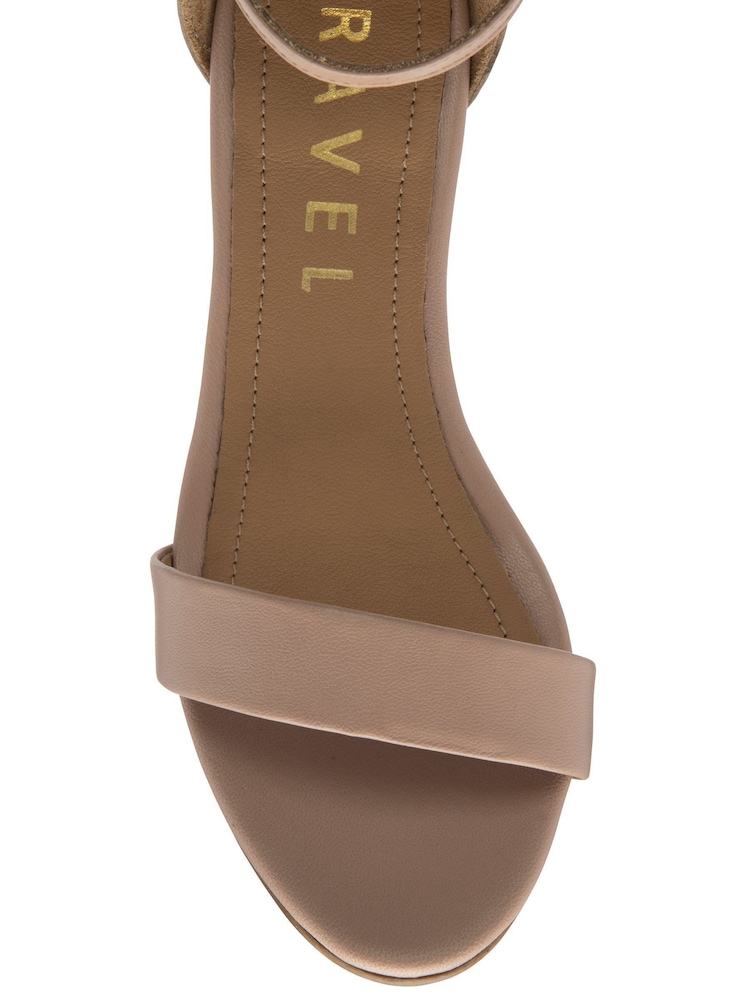 Ravel Pink Leather Heeled Sandals - Image 4 of 4