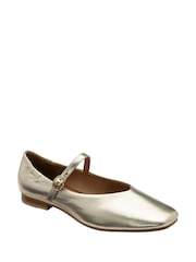 Ravel Gold Leather Mule Shoes - Image 1 of 4