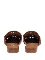 Ravel Brown Leather Mule Loafers - Image 3 of 4