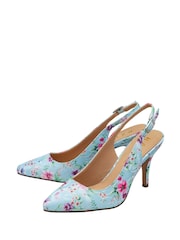 Ravel Blue Slingback Court Shoes - Image 1 of 4