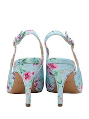 Ravel Blue Slingback Court Shoes - Image 3 of 4