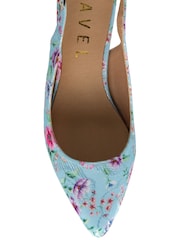 Ravel Blue Slingback Court Shoes - Image 4 of 4