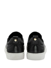 Черный - Ravel Leather Slip-On Trainers - Image 3 of 4
