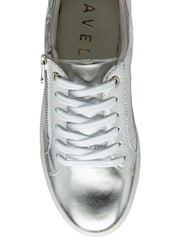 Ravel Silver Leather Zip-Up Trainers - Image 4 of 4