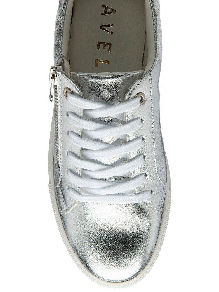 Plateado - Ravel Leather Zip-Up Trainers - Imagen 4 de 4 Plateado - Ravel Leather Zip-Up Trainers - Imagen 4 de 4