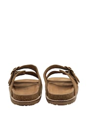 Ravel Brown Suede Open-Toe Sandals - Image 3 of 4