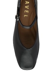 Ravel Black Leather Mule Shoes - Image 4 of 4