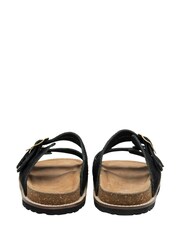 Ravel Black Suede Open-Toe Sandals - Image 3 of 4