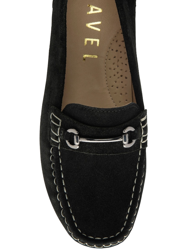 Ravel Black Suede Flat Loafers - Image 4 of 4 Ravel Black Suede Flat Loafers - Image 4 of 4