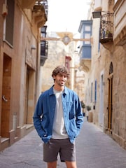Tog 24 Blue Mens Maley 100% Cotton Shacket - Image 1 of 7