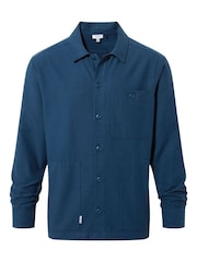 Tog 24 Blue Mens Maley 100% Cotton Shacket - Image 7 of 7
