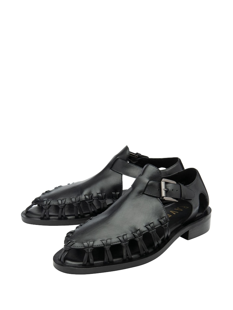 Ravel Black Leather Shoes - Image 2 of 4