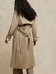 River Island Brown Relaxed Wrap Trench Coat - Image 2 of 6