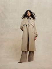 River Island Brown Relaxed Wrap Trench Coat - Image 3 of 6