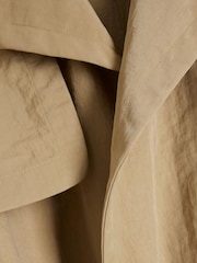 River Island Brown Relaxed Wrap Trench Coat - Image 6 of 6