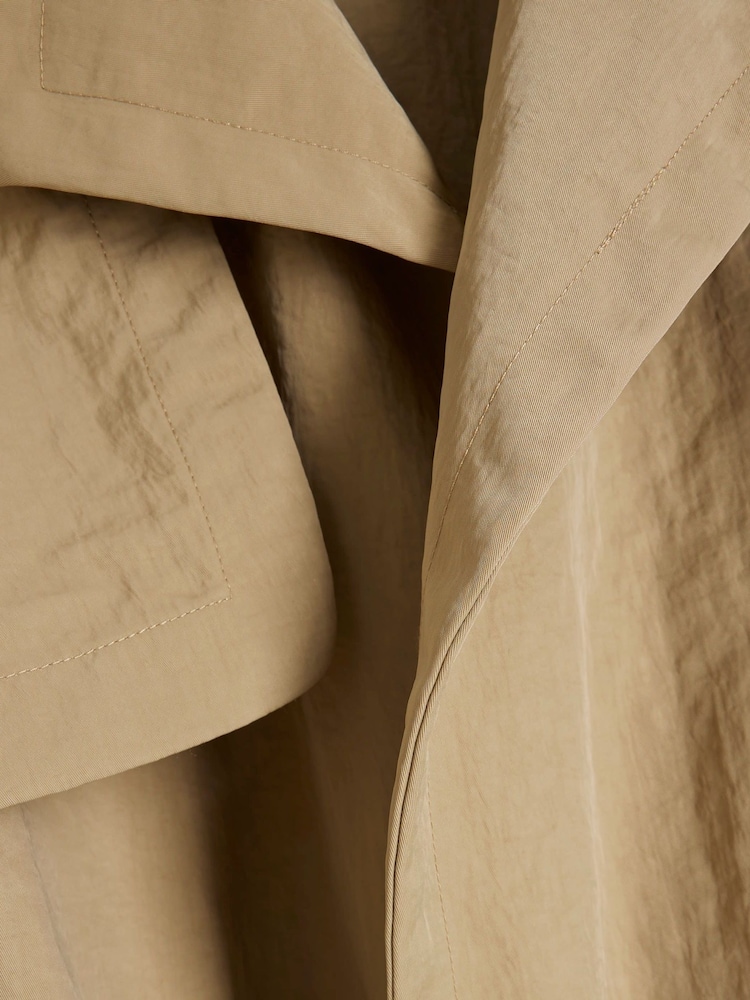 River Island Brown Relaxed Wrap Trench Coat - Image 6 of 6