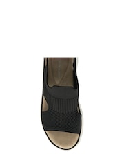 Schwarz - Dunlop Elasticated Wedge Sandals - Bild 4 von 4
