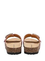 Dunlop Pink Single Buckle Footbed Sandals - Image 3 of 4