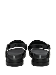 Dunlop Black Leather Upper Sandals - Image 3 of 4