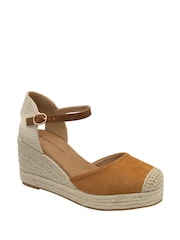 Dunlop Brown Wedge Shoes - Image 1 of 4