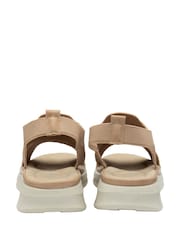Dunlop Cream Elasticated Wedge Sandals - Image 3 of 4