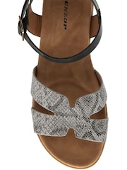 Dunlop Black Twin Strap Buckle Sandals - Image 4 of 4