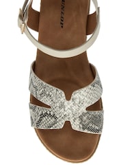 Dunlop White Twin Strap Buckle Sandals - Image 4 of 4