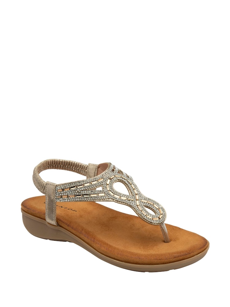 Dorado - Sandalias con diseño de gota de Dunlop - Imagen 1 de 4 Dorado - Sandalias con diseño de gota de Dunlop - Imagen 1 de 4