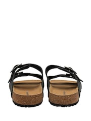 Dunlop Black Mens Leather Mules - Image 3 of 4