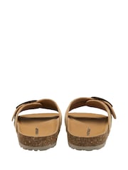 Dunlop Gold Leather Footbed Mules - Image 3 of 4