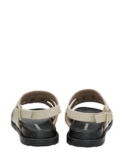 Dunlop Cream Leather Upper Sandals - Image 3 of 4